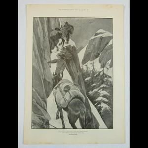 Antique 1898 Print Canada Euston to Klondike Trip Sophie Mountain Julius M Price